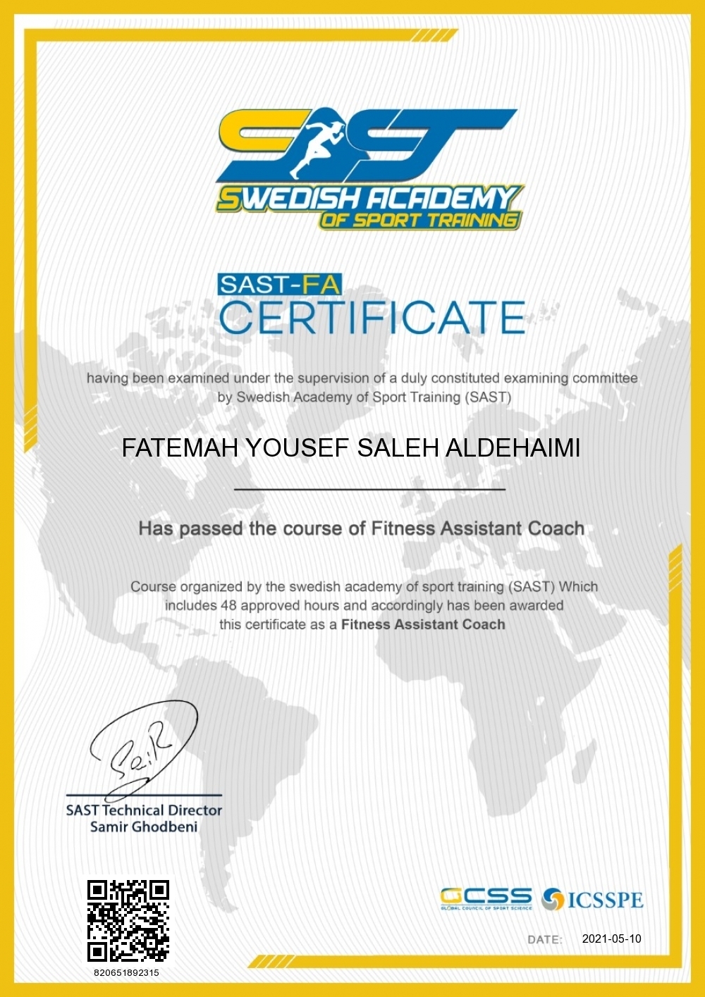 FATEMAH YOUSEF SALEH ALDEHAIMI